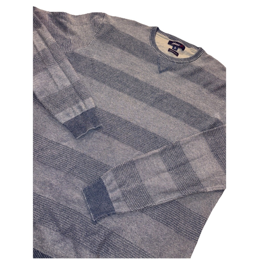 johnnie-O Crewneck Sweatshirt Blue Lightweight Comfort Knit XL Cotton Modal